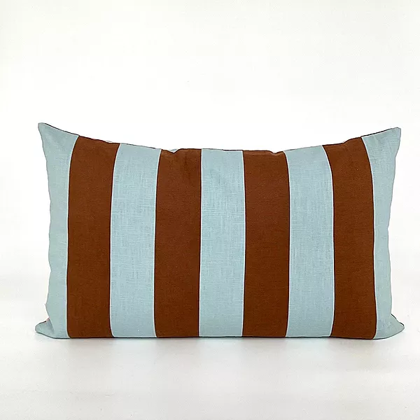 Pillow Covers (Dual Tone, Wide Royal Stripe, Set of 2)