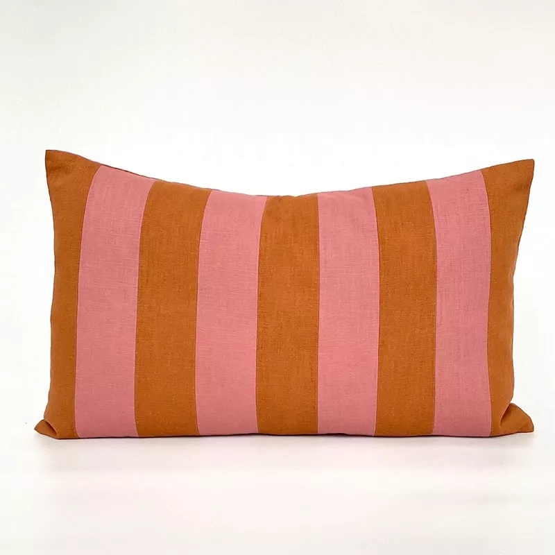 Pillow Covers (Dual Tone, Wide Royal Stripe, Set of 2)