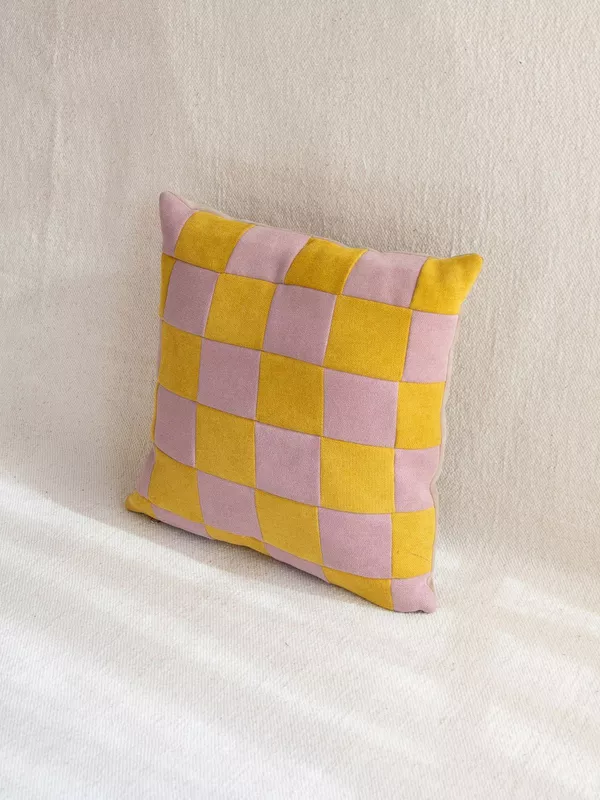 Cushion Covers (Dual Tone, Checks, Set of 2)