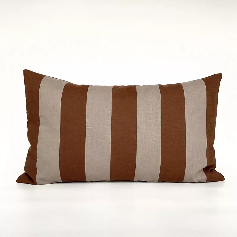 Pillow Covers (Dual Tone, Wide Royal Stripe, Set of 2)